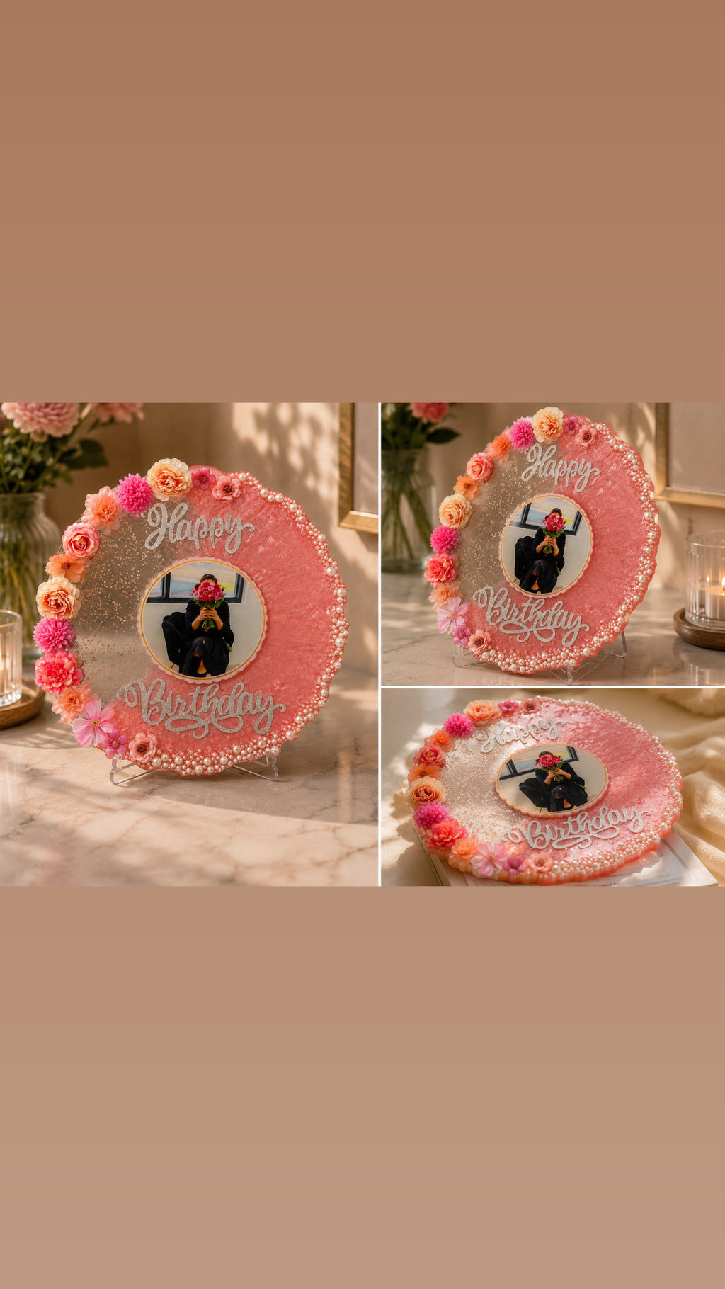 Custom Resin Birthday Plaque