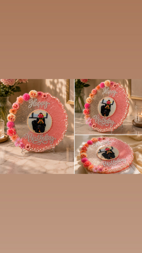 Custom Resin Birthday Plaque